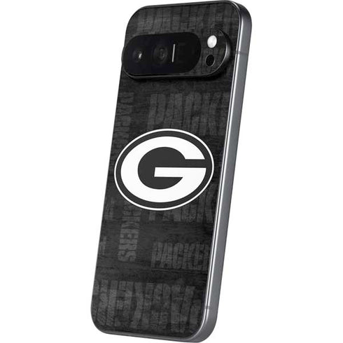 NFL Green Bay Packers Black & White Pixel 9 Pro XL Skin